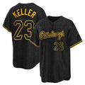 P.Pirates #23 Mitch Keller Player Black Snake Skin City Home Game Stitched Jerseys