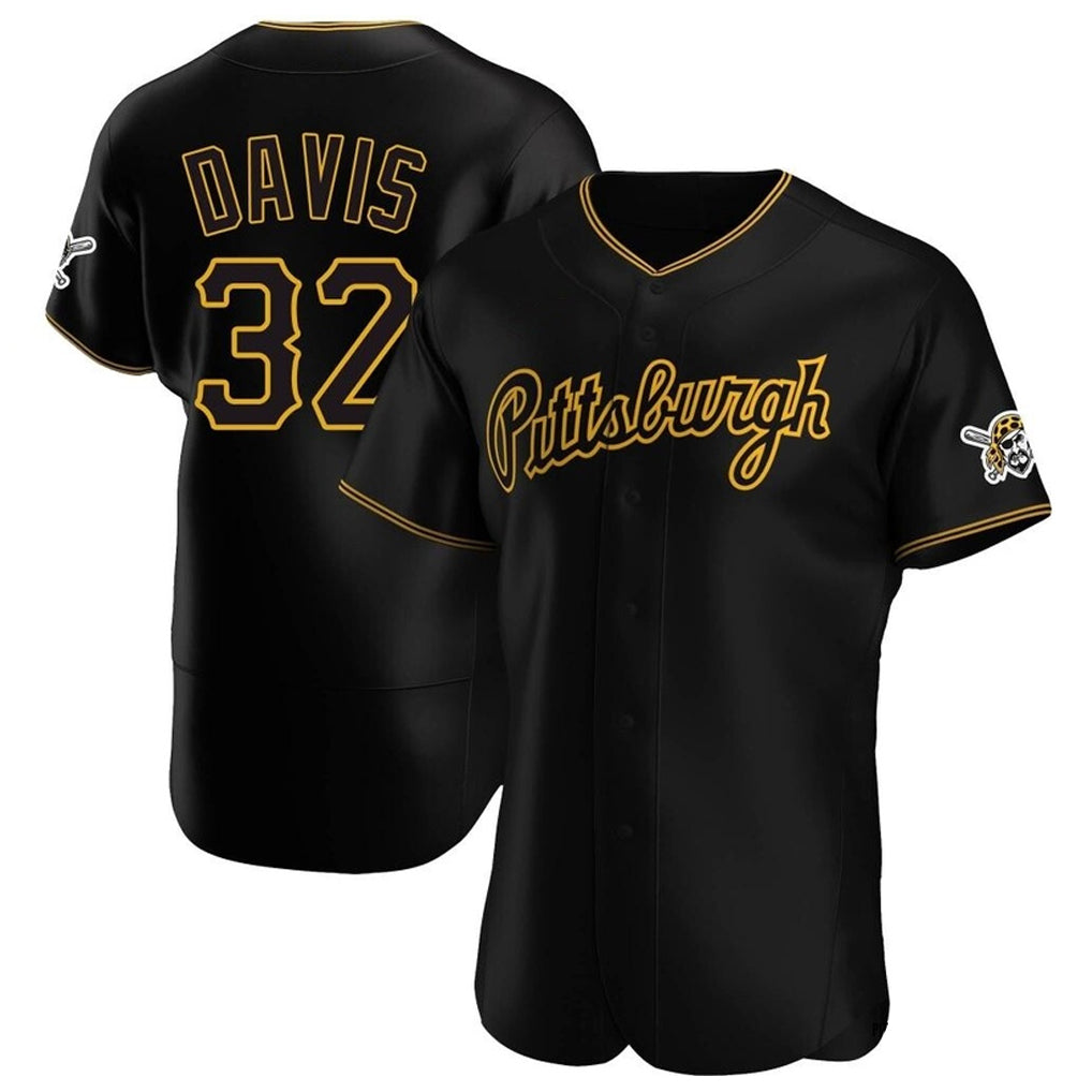 P.Pirates #32 Henry Davis Player Black Home Limited Elite Stitched Jerseys