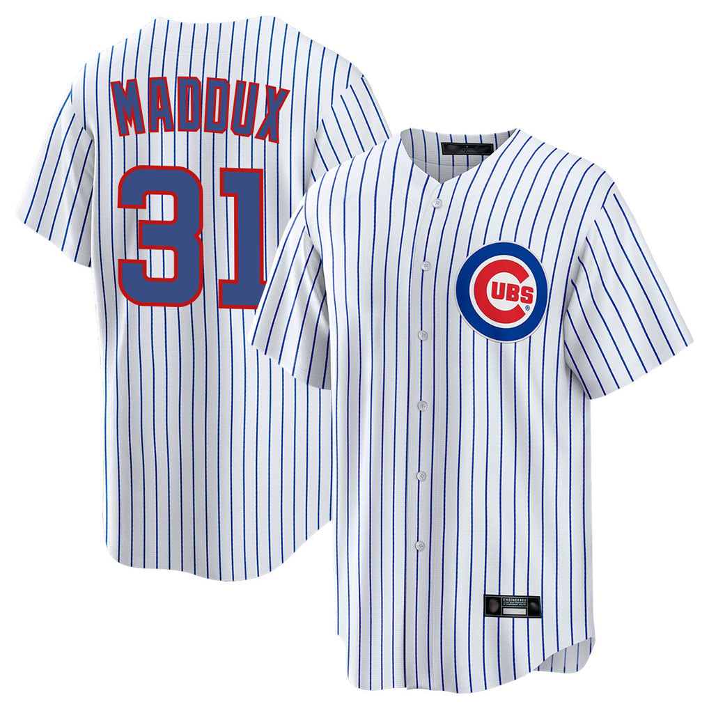 C.Cubs #31 Greg Maddux Player White Game Home Gdoa Stitched Jerseys
