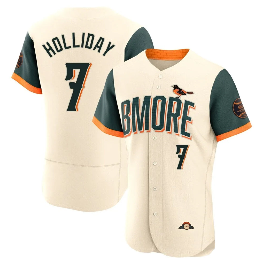 B.Orioles #7 Jackson Holliday Player Cream 2026 City Connect Limited Elite Home Game Gdoa Stitched Jerseys