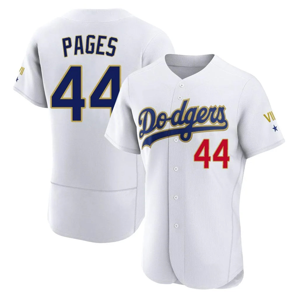 LA.Dodgers #44 Andy Pages Player Gold White 2026 Collection Stadium Limited Elite Gdoa Stitched Jerseys