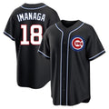 C.Cubs #18 Shota Imanaga Player Black Fashion Out Game Gdoa Stitched Jerseys