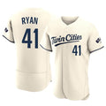 M.Twins #41 Joe Ryan Player Cream Home Limited Elite Gdoa Stitched Jerseys
