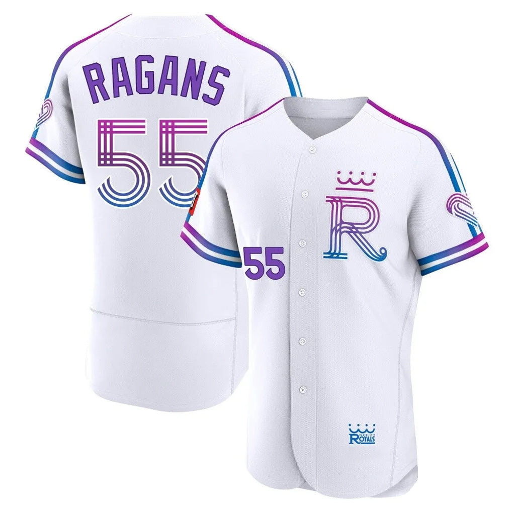 KC.Royals #55 Cole Ragans Player White 2026 City Connect Limited Elite Home Gdoa Stitched Jerseys