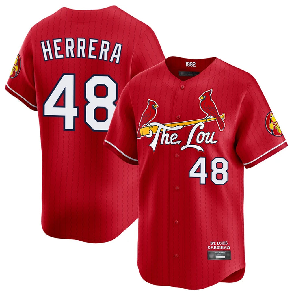 St. Louis Cardinals #48 Ivan Herrera Player Red City Connect Limited Stitched Jerseys