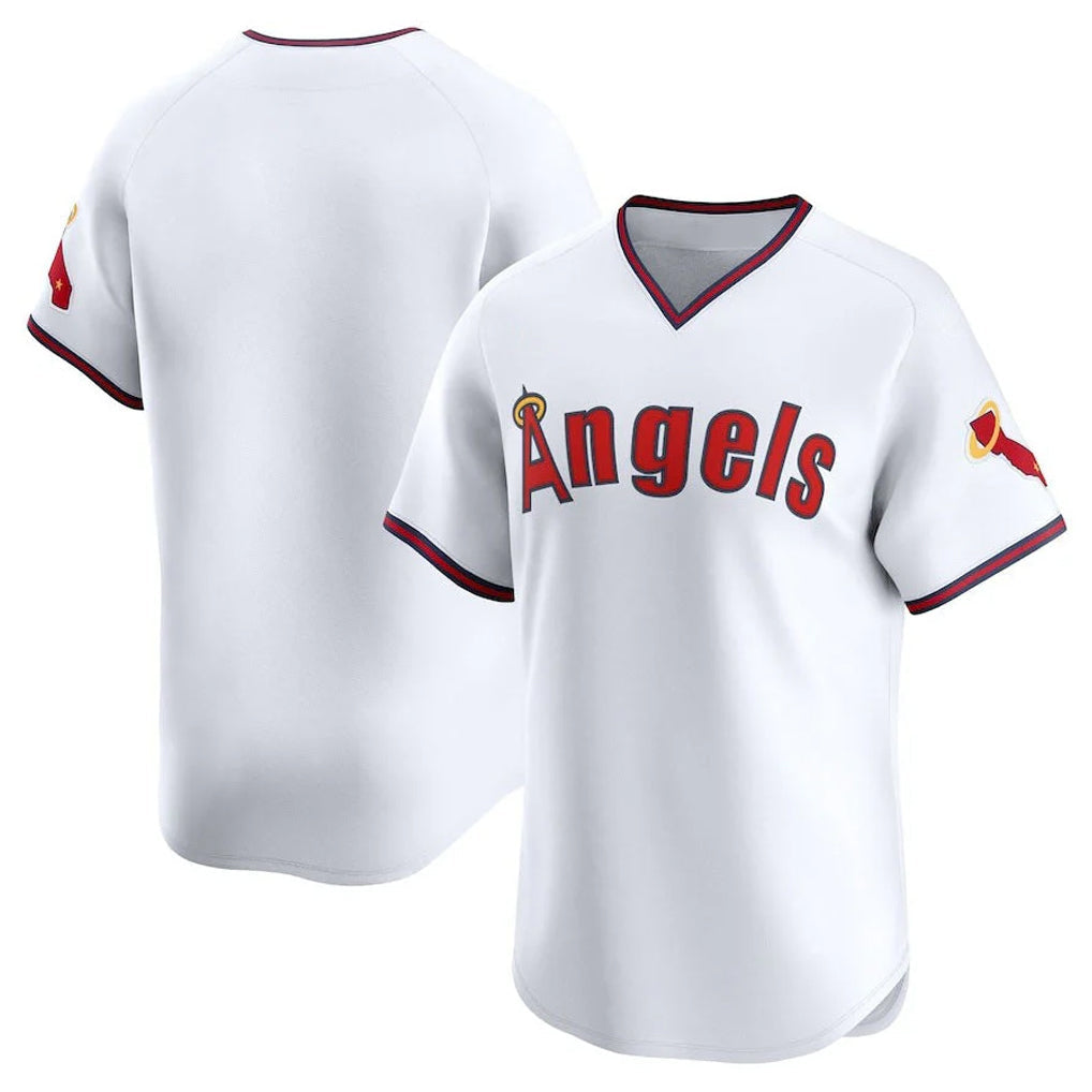 LA.Angels ## Angels Blank Player White T-shirt Home Limited Gdoa Stitched Jerseys