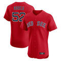 B.Red Sox #52 Wilyer Abreu Player Red Limited Elite Home Game Gdoa Stitched Jerseys
