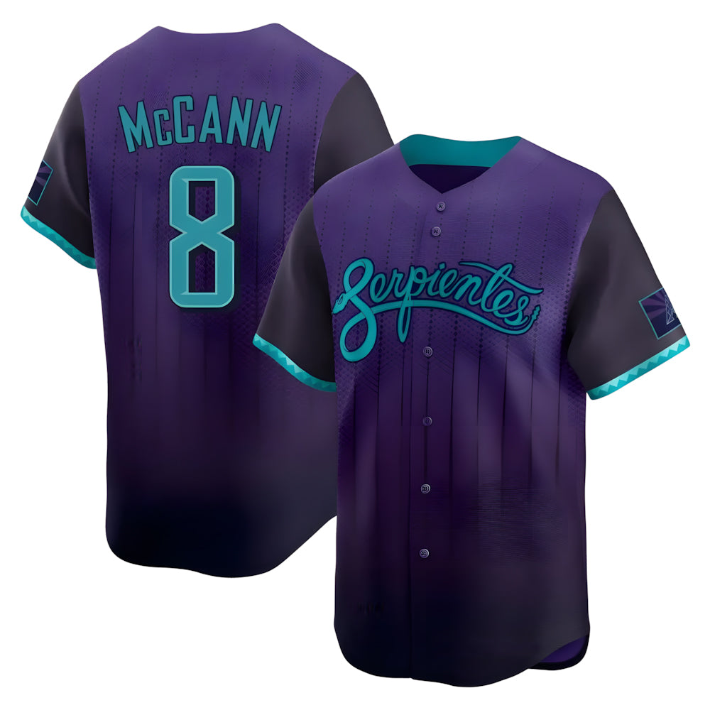 A.Diamondbacks #8 James McCann Player Purple Limited 2026 City Connect Stitched Jersey