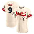 LA.Angels #9 Zach Neto Player Cream City Connect Limited ELite Home Gdoa Stitched Jerseys