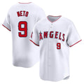 LA.Angels #9 Zach Neto Player White Limited Home Gdoa Stitched Jerseys
