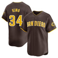 S.Diego Padres #34 Michael King Player Brown Home Limited Stitched Jerseys