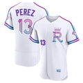 KC.Royals #13 Salvador Perez Player White 2026 City Connect Limited Elite Home Gdoa Stitched Jerseys