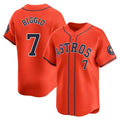 H.Astros #7 Craig Biggio Player Orange Home Limited Gdoa Stitched Jerseys