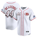 C.Reds #44 Elly De La Cruz Player White Speedway Classic Home Limited Gdoa Stitched Jerseys