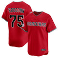 C.Guardians #75 Connor Brogdon Player Red Limited Home Gdoa Stitched Jerseys
