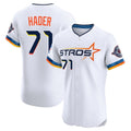 H.Astros #71 Josh Hader Player White City Connect Limited Elite Home Gdoa Stitched Jerseys