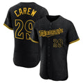 M.Twins #29 Rod Carew Player Black Snake Skin City Home Limited Elite Gdoa Stitched Jerseys