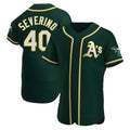 Athletics #40 Luis Severino player Green Authentic Alternate Stitched Jersey