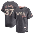 W.Nationals #37 Stephen Strasburg Player Gray City Connect Stitched Jerseys