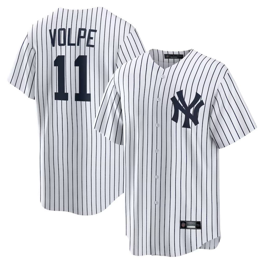 NY.Yankees #11 Anthony Volpe Player White Game Home Stitched Jerseys