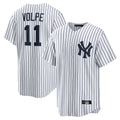 NY.Yankees #11 Anthony Volpe Player White Game Home Stitched Jerseys