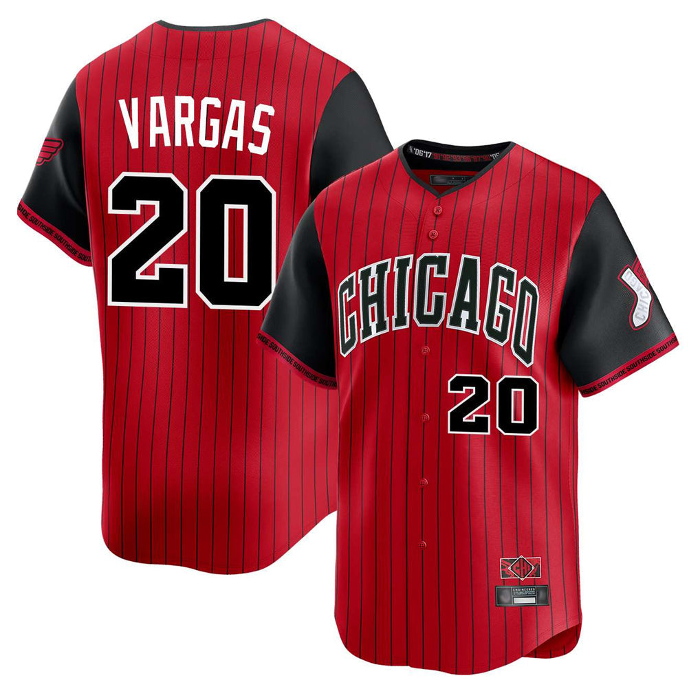 C.White Sox #20 Miguel Vargas Player Red City Connect Limited Home Gdoa Stitched Jerseys