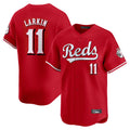 C.Reds #11 Barry Larkin Player Red Home Limited Gdoa Stitched Jerseys