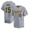 P.Pirates #15 Oneil Cruz Player Gray Road Home Limited Stitched Jerseys