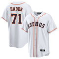 H.Astros #71 Josh Hader Player White Home Game Gdoa Stitched Jerseys