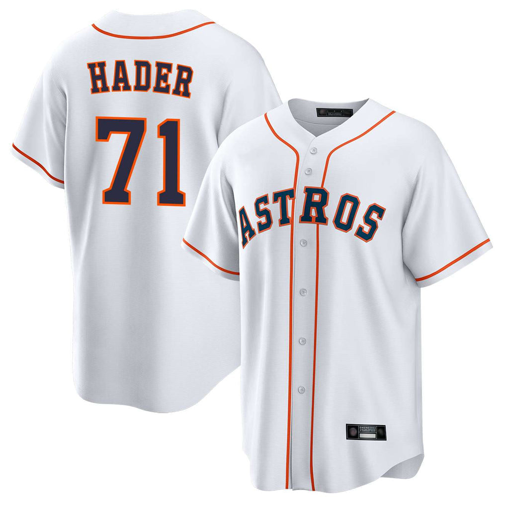 H.Astros #71 Josh Hader Player White Home Game Gdoa Stitched Jerseys