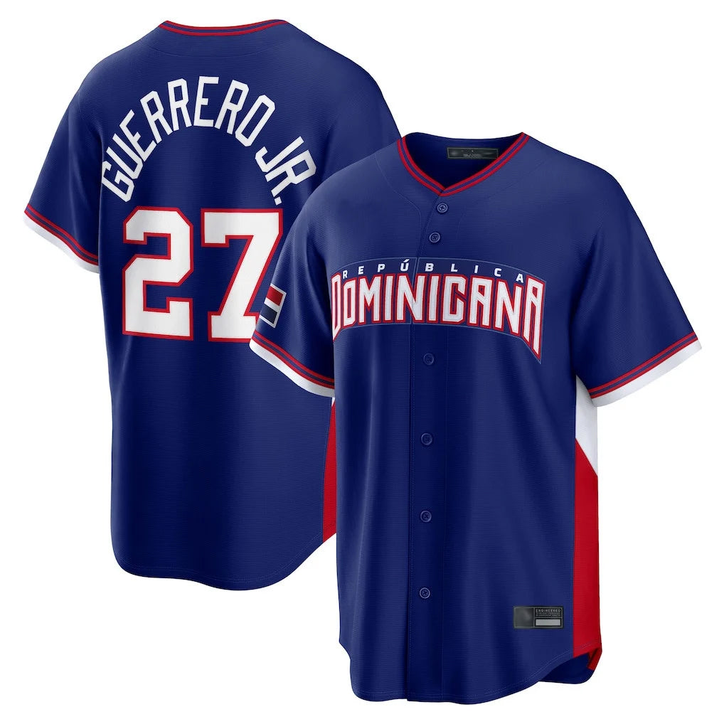 T.Blue Jays #27 Vladimir Guerrero Jr. Player Royal 2026 World Classic Gdoa Stitched Jerseys