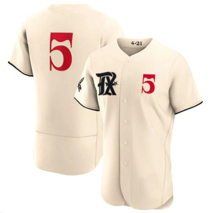 T.Rangers #5 Corey Seager Player Cream City Connect Limited Elite Gdoa Stitched Jerseys