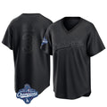 LA.Dodgers #3 Edwin D¨ªaz Player Black World Series Meet Pitch Fashion T-shirt Gdoa Stitched Jerseys
