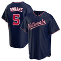 W.Nationals #5 CJ Abrams Player Navy Blue Replica Game Stitched Jerseys
