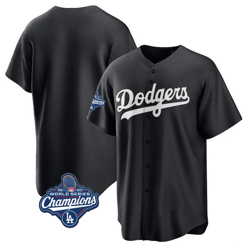 LA.Dodgers ## Dodgers Blank Player Black Pitch Fashion World Series Meet T-shirt Gdoa Stitched Jerseys
