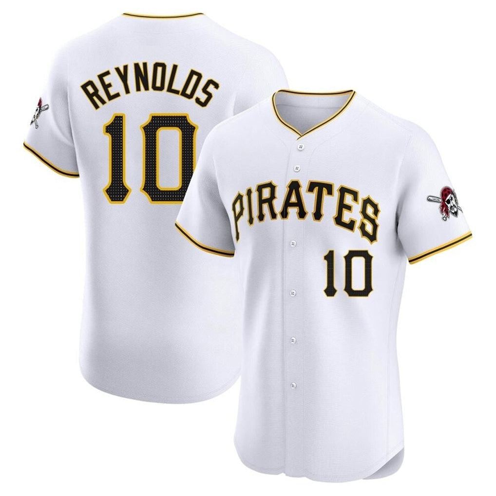 P.Pirates #10 Bryan Reynolds Player White Home Limited Elite Stitched Jerseys