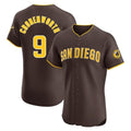 S.Diego Padres #9 Jake Cronenworth Player Brown Home Limited Elite Stitched Jerseys