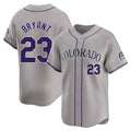 C.Rockies #23 Kris Bryant Player Gray Limited Home Gdoa Stitched Jerseys