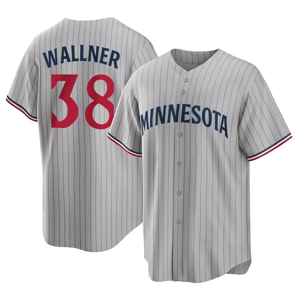 M.Twins #38 Matt Wallner Player Gray Game Limited Home Gdoa Stitched Jerseys