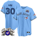 T.Blue Jays #30 Alejandro Kirk Player Blue 2025 American League All Gdoa Stitched Jerseys