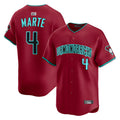 A.Diamondbacks #4 Ketel Marte Player Red Home Limited Stitched Jerseys