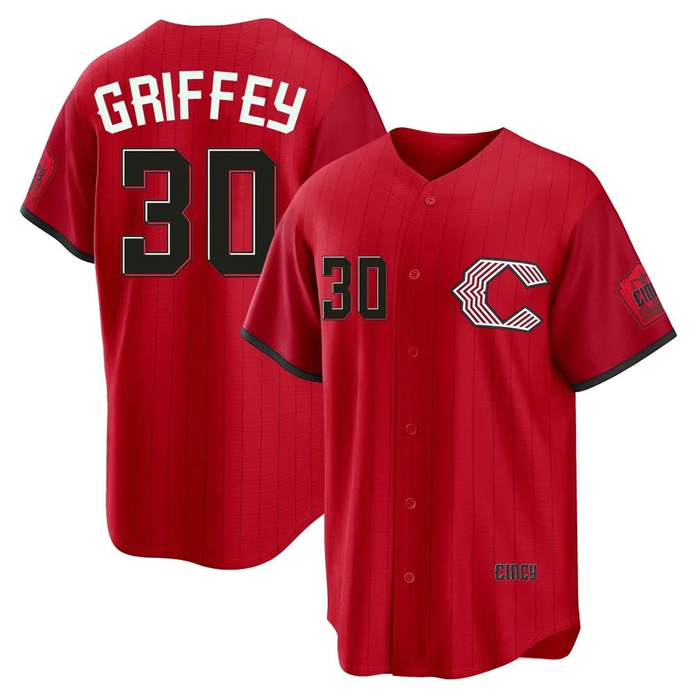 C.Reds #30 Ken Griffey Player Red 2026 City Connect Home Game Gdoa Stitched Jerseys