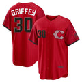 C.Reds #30 Ken Griffey Player Red 2026 City Connect Home Game Gdoa Stitched Jerseys