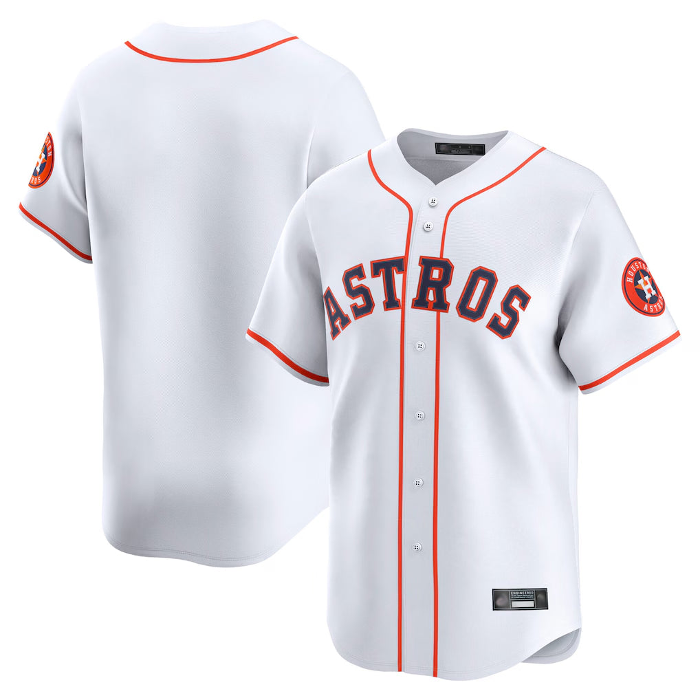H.Astros ## Astros Blank Player White Home Limited Gdoa Stitched Jerseys