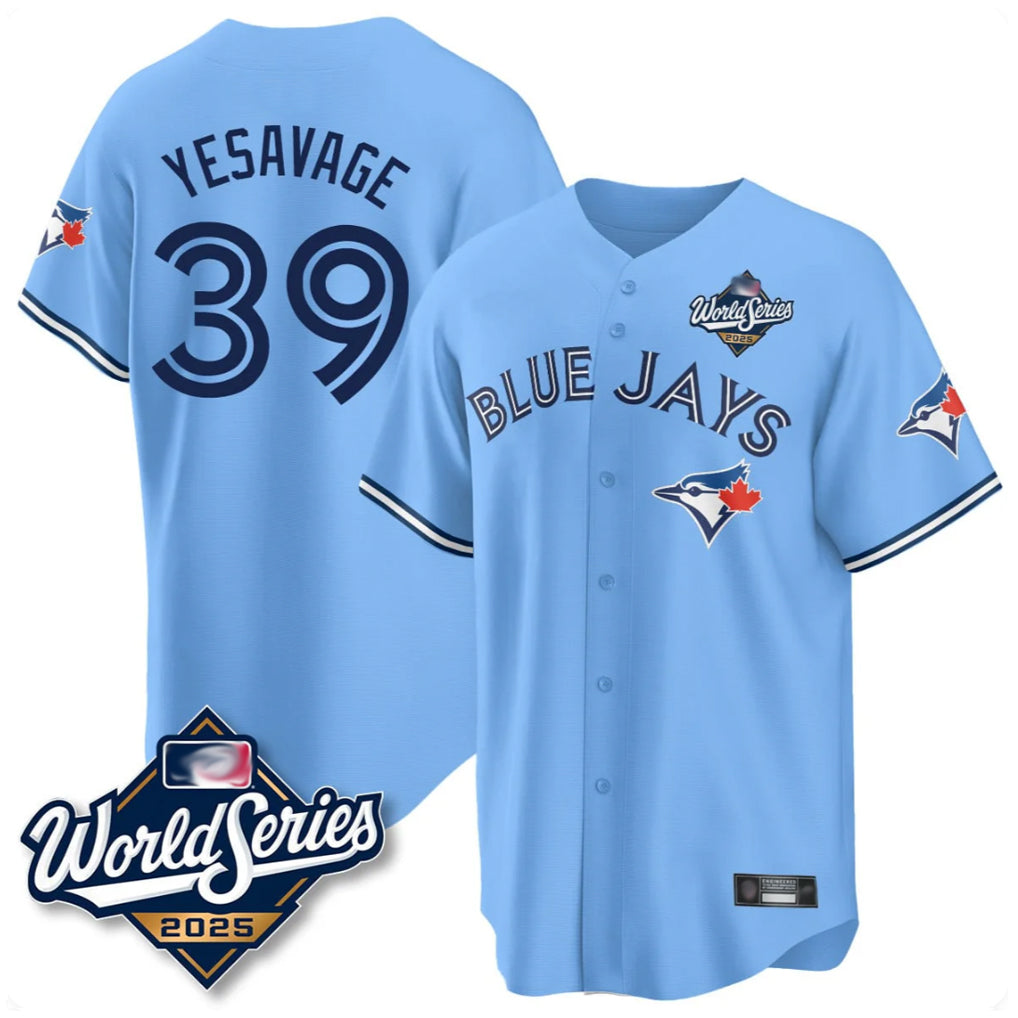 T.Blue Jays #39 Trey Yesavage Player Blue 2025 World Series Limited All Gdoa Stitched Jerseys