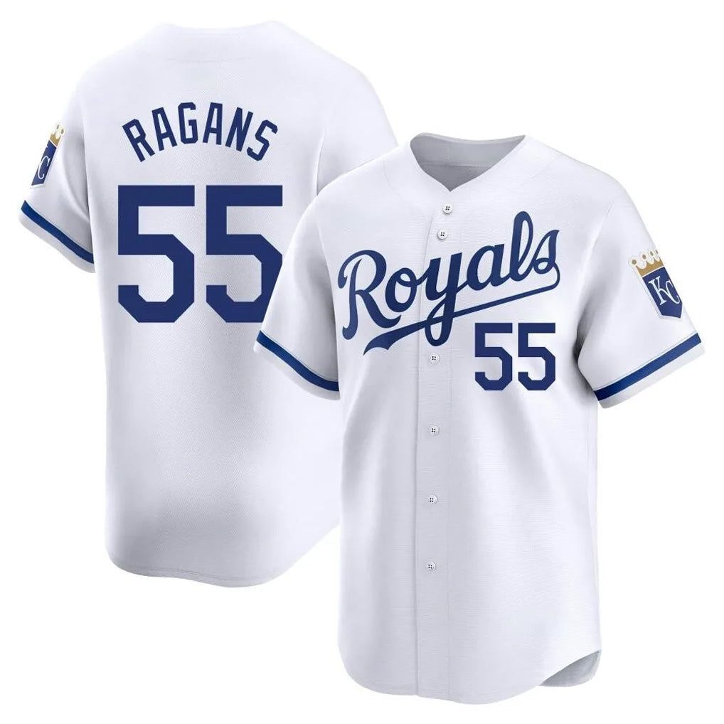 KC.Royals #55 Cole Ragans Player White Alt Limited Home Gdoa Stitched Jerseys