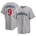 M.Twins #9 Trevor Larnach Player Gray Game Limited Home Gdoa Stitched Jerseys