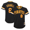 P.Pirates #8 Willie Stargell Player Black Mitchell & Ness Black Cooperstown Collection Mesh Batting Limited Gdoa Stitched Jerseys