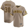 S.Diego Padres #30 Gavin Sheets Player Khaki Home Limited Gdoa Stitched Jerseys