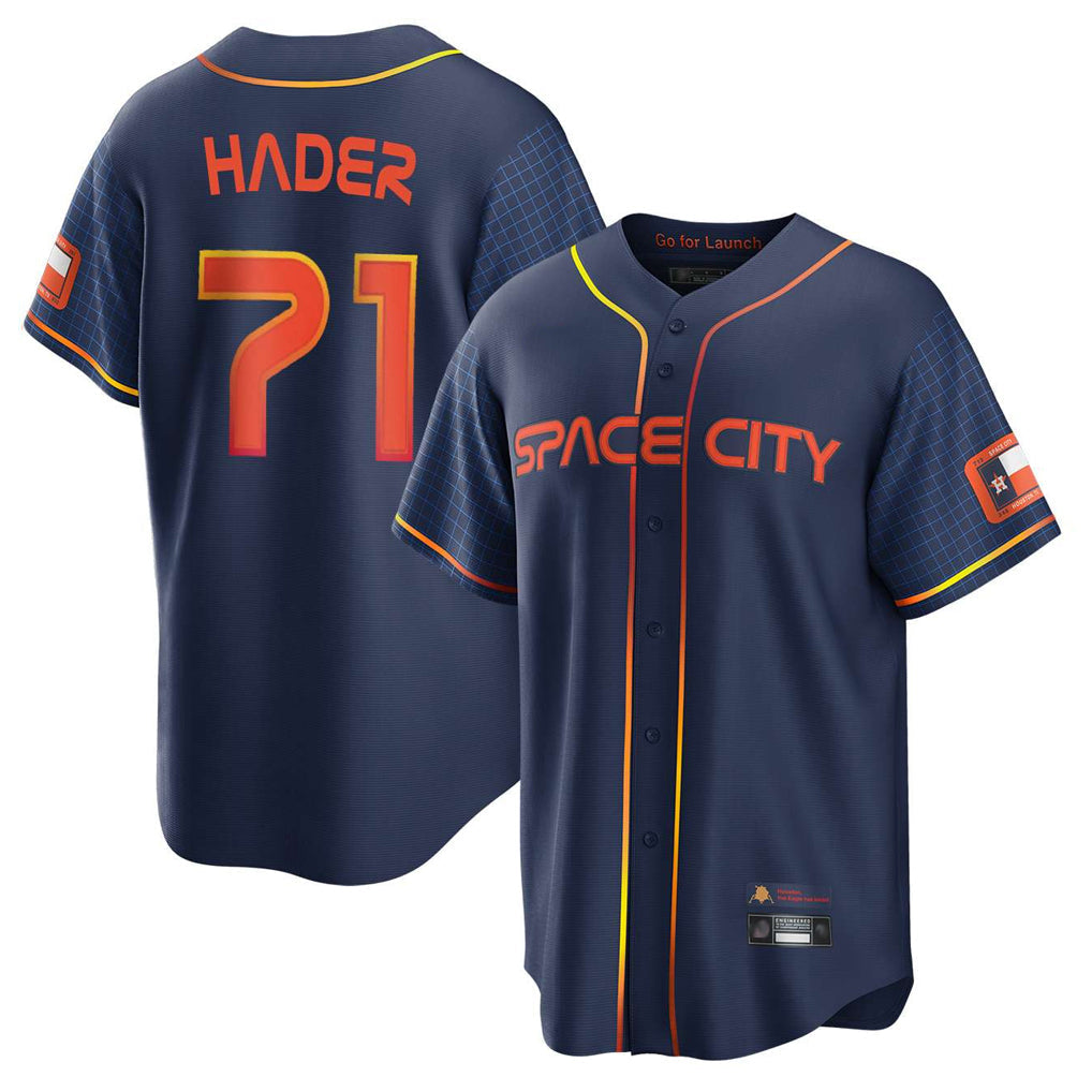 H.Astros #71 Josh Hader Player Navy City Connect Home Game Gdoa Stitched Jerseys